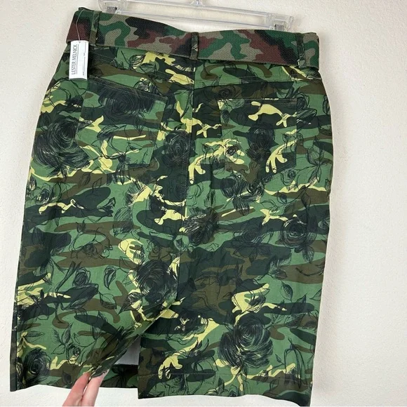 Mesmerize Camo & Floral Jean Pencil Skirt - Picture 4 of 7